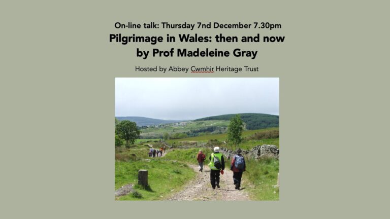 On-line talk Pilgrimage in Wales: then and now